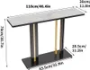 A diagram showing the dimensions of a console table. Podgląd zdjęcia produktu