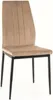 Sedia imbottita BRITA - beige / nero Anteprima dell’immagine prodotto 2