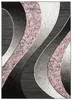 Tapiso Teppich DREAM Modern Wohnzimmer Grau Schwarz Rosa Produktbild-Vorschau 2