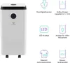 A white TrueLife dehumidifier is shown next to a series of icons and text describing its features. Produktbild-Vorschau