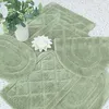 Badematte - Grün - 50x80 cm - Oval - Rutschfest - SOFT - Produktbild-Vorschau 9