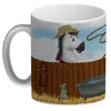 Glitzer-Glitzer-Kaffeebecher mit weißes Pferd Motiv Produktbild-Vorschau 2