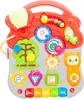 A colorful baby activity walker with various interactive toys and a piano keyboard. Náhľad obrázku produktu