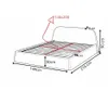 Sofello Designerbett MORI 140x200 cm – cremefarbener Produktbild-Vorschau 6