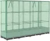 Hochbeet mit Gewächshaus-Aufsatz Rattan-Optik 160x40x123 cm Produktbild-Vorschau 6