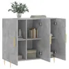 vidaXL Príborník betón sivý 90x34x80 cm odvodený výrobok z Náhľad obrázku produktu 4