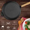 Ø24cm 62mm di altezza padella in ghisa padella in ghisa con Anteprima dell’immagine prodotto 3
