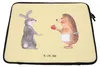 Mr. & Mrs. Panda Laptop Tasche Hase Igel 27 x 36 cm - Gelb Produktbild-Vorschau 2