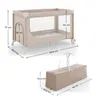 Lettino da viaggio 2 in 1 Kindekraft Leody Up, color beige Anteprima dell’immagine prodotto 8