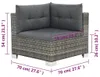 vidaXL 10-tlg. Garten-Lounge-Set mit Auflagen Poly Rattan Produktbild-Vorschau 6