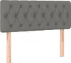 vidaXL Lit boxspring avec matelas & LED gris foncé 90x200 Voir les images du produit 7