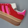Adidas Gazelle Bold Damen Wildleder Sneaker in Rot Rosa – 6 Produktbild-Vorschau 13
