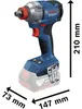 Akumulatorowy klucz udarowy Bosch GDX 18V-285 Professional Podgląd zdjęcia produktu 23