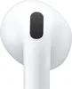 A close-up view of a white earbud with a black mesh speaker grille. Náhľad obrázku produktu
