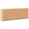 Design Bücherschrank mit Türen Sonoma-Eiche 204x37x75 cm Produktbild-Vorschau 8