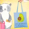 Mr. & Mrs. Panda canvas tasche Avocado Pfeifen - Sky Blue - Produktbild-Vorschau 2