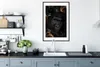 MuchoWow® MuchoWow® Gerahmtes Poster Gorilla - Blumen - Produktbild-Vorschau 5