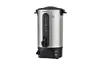A silver and black hot beverage dispenser on a white background. Produktbild-Vorschau