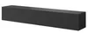 A dark, rectangular TV stand with a ribbed texture on its front. Produktbild-Vorschau
