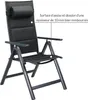 Set de 2 chaises de jardin aluminium dossier réglable 8 Voir les images du produit 4