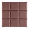 Pannello imbottito quadrato 40cm x 40cm Marrone rosa Anteprima dell’immagine prodotto 5