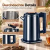 Wasserkocher, elektrischer Edelstahl Wasserkocher 2,5 L, Produktbild-Vorschau 4