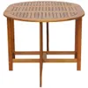 vidaXL Table de jardin 130x90x72 cm bois massif acacia Voir les images du produit 10