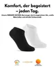 Sneaker Socken Herren Damen Baumwolle - 70102T Schwarz/Weiß Produktbild-Vorschau 6