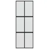 vidaXL Posuvné dvere čierne 76x205 cm z tvrdeného skla a Náhľad obrázku produktu 3