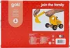goki Bagger gelb Holz Gummmireifen 20x18x26cm Produktbild-Vorschau 10