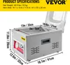 A vacuum sealer with dimensions and specifications labeled. Produktbild-Vorschau