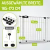 BOMI® Kinderschutzgitter 63-251 cm ohne Bohren | Zum Produktbild-Vorschau 2