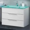 Fackelmann KARA Badmöbel Set 2-teilig, 80 cm, Weiß, Glas Produktbild-Vorschau 2