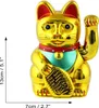 Glückskatze - Maneki-neko - Winkekatze - 13 cm - gold Produktbild-Vorschau 5