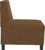 vidaXL Divano modulare senza braccioli, marrone, 55 x 74 x Anteprima dell’immagine prodotto 4
