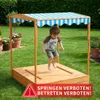 FCH Sandkasten mit Dach & Sitzbänken ,Kindersandkasten, Produktbild-Vorschau 13