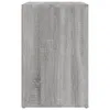 A close-up view of a gray wooden shoe cabinet. Produktbild-Vorschau
