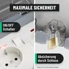 greate abschließbare Außensteckdose wasserdicht Garten mit Produktbild-Vorschau 3