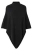 Pieces Fortuna Poncho Schwarz  Mann Schwarz One Size Produktbild-Vorschau 1