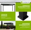 Juskys Lamellendach Tahiti 3x4 m - Stahl Pergola stabil & Produktbild-Vorschau 5
