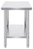 Table de travail en acier inoxydable 900 x 600 x 70 mm Voir les images du produit 11