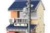 A close-up of a Lego-style model of a Japanese tea shop. Produktbild-Vorschau