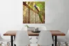 MuchoWow® Poster Pfau - Federn - Zaun 75x75 cm - Wand Produktbild-Vorschau 2