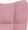 vidaXL Relaxačné kreslo s taburetkou Pink Velvet Náhľad obrázku produktu 8