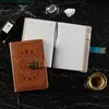 Diario con chiusura a chiave, formato A5, in pelle vintage, Anteprima dell’immagine prodotto 3
