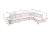 L-förmiges Sofa mit Schlaffunktion Eckcouch GREKO XI Grau Produktbild-Vorschau 5