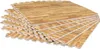 A stack of interlocking foam mats with a wood grain pattern. Náhľad obrázku produktu