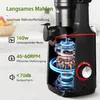 AMZCHEF Entsafter 160W, Großer 108 mm Einfüllschacht, Produktbild-Vorschau 5