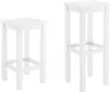 Two white bar stools on a white background. Anteprima dell’immagine prodotto