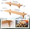 Klassisches massives Eichen-Wandregal, robust, braun, 80 cm Produktbild-Vorschau 3
